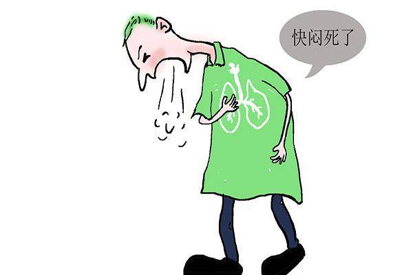 男子装修砸墙后胸闷气促4个月
