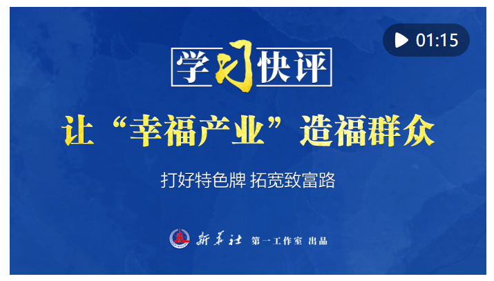 让“幸福产业”造福群众