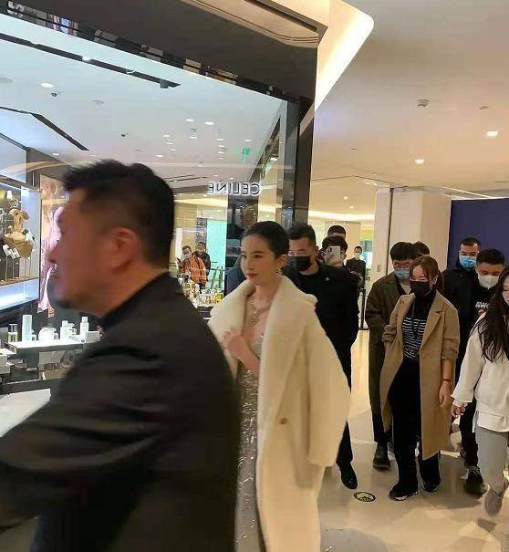 刘亦菲逛珠宝展被偶遇