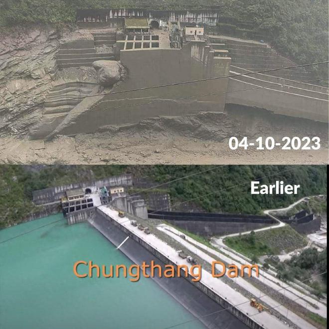 印度又断水：大坝关闭 下游河床裸露